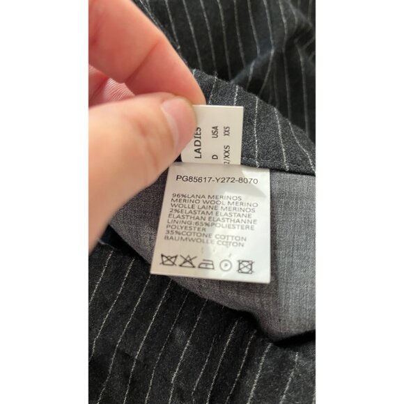 FABIANA FILIPPI CROPPED PINSTRIPE ELASTIC WAIST PANTS XXS - Picture 6 of 8